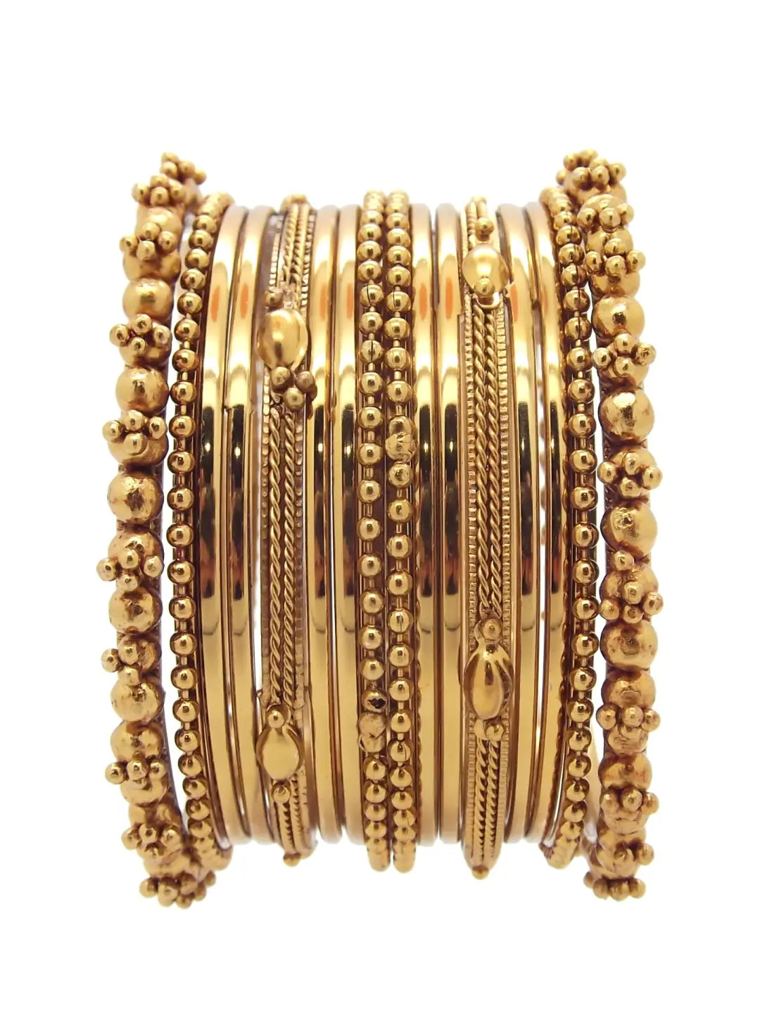 Golden Oxidized Bangles