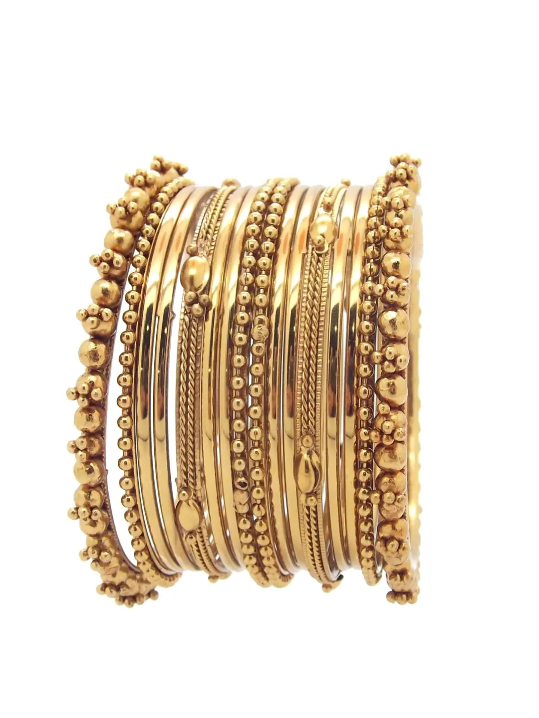 Golden Oxidized Bangles
