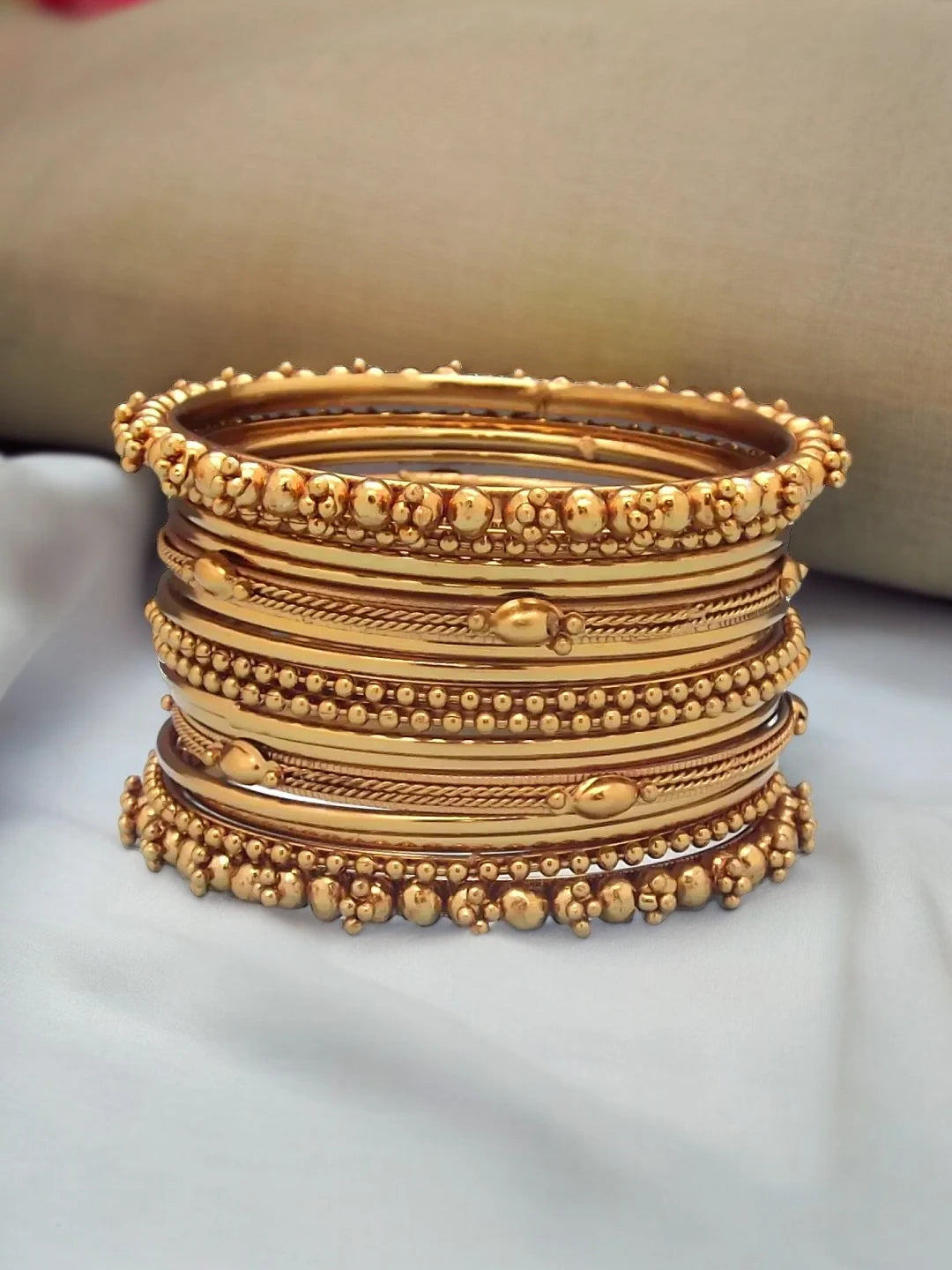 Golden Oxidized Bangles