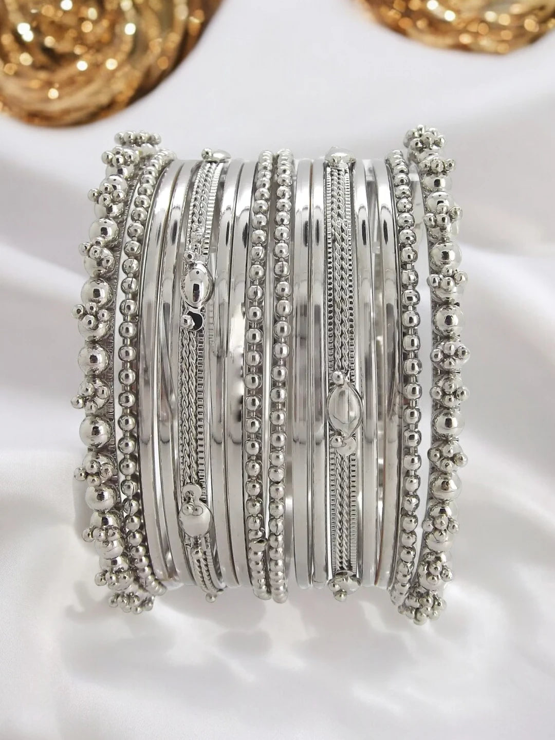 Silver Oxidized Bangles
