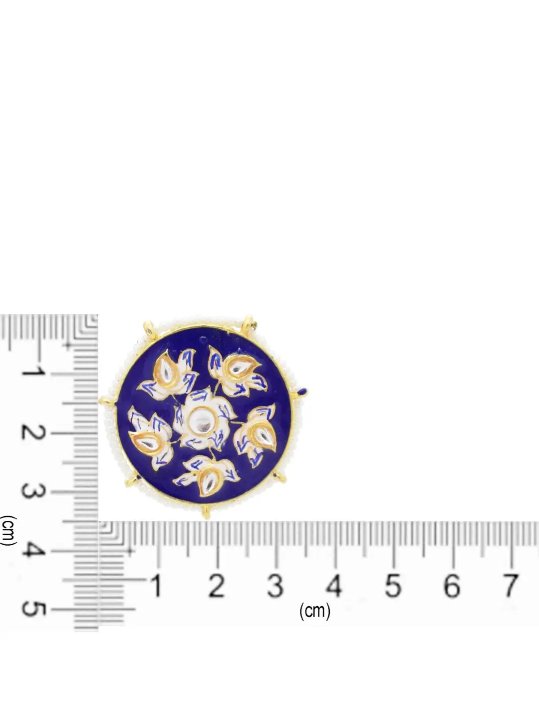 Blue Meenakari Stud Earrings