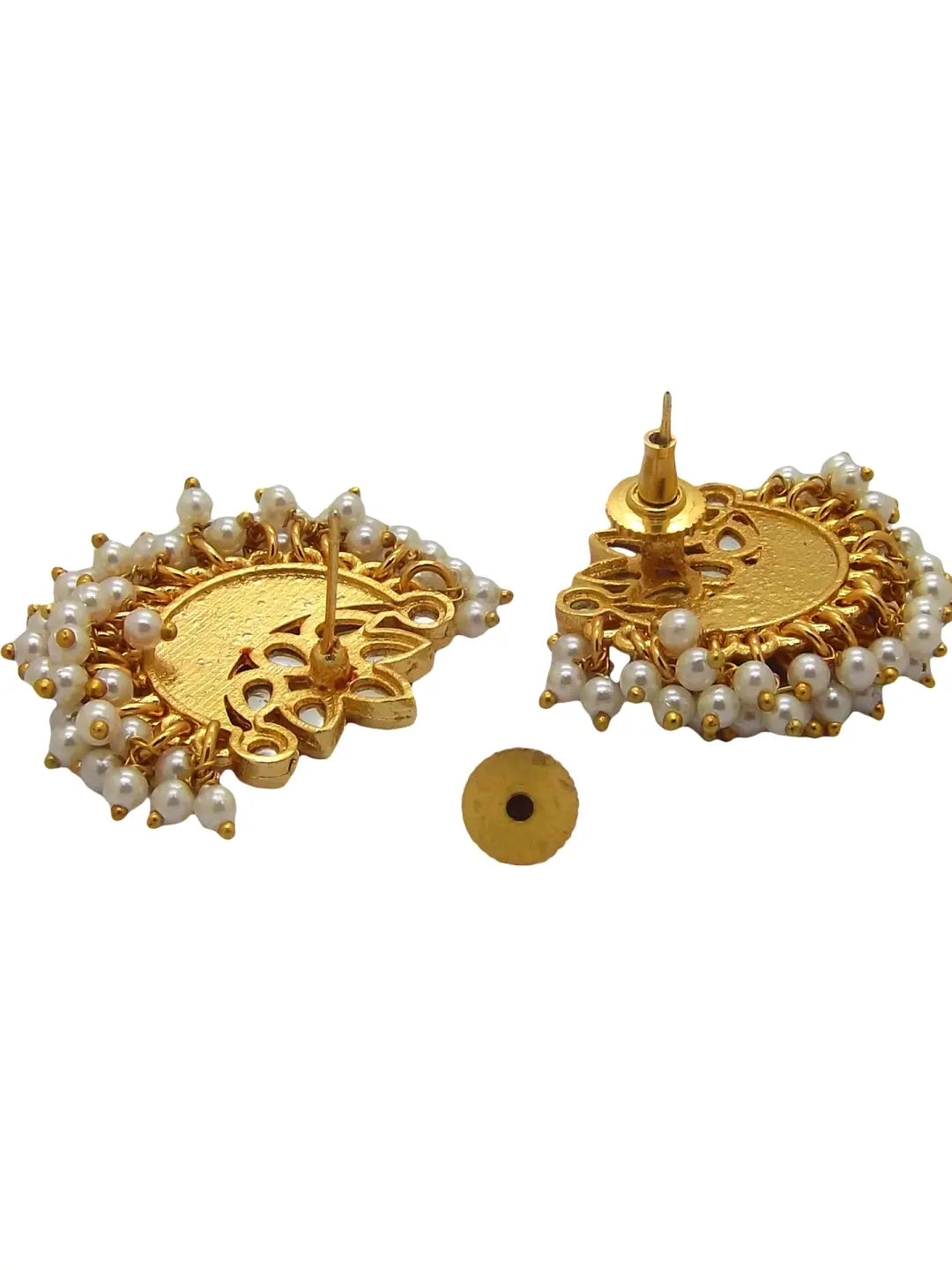 Gold Plated Red Chandbalis