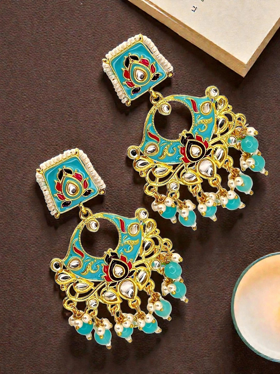 Floral Chandbalis Earrings