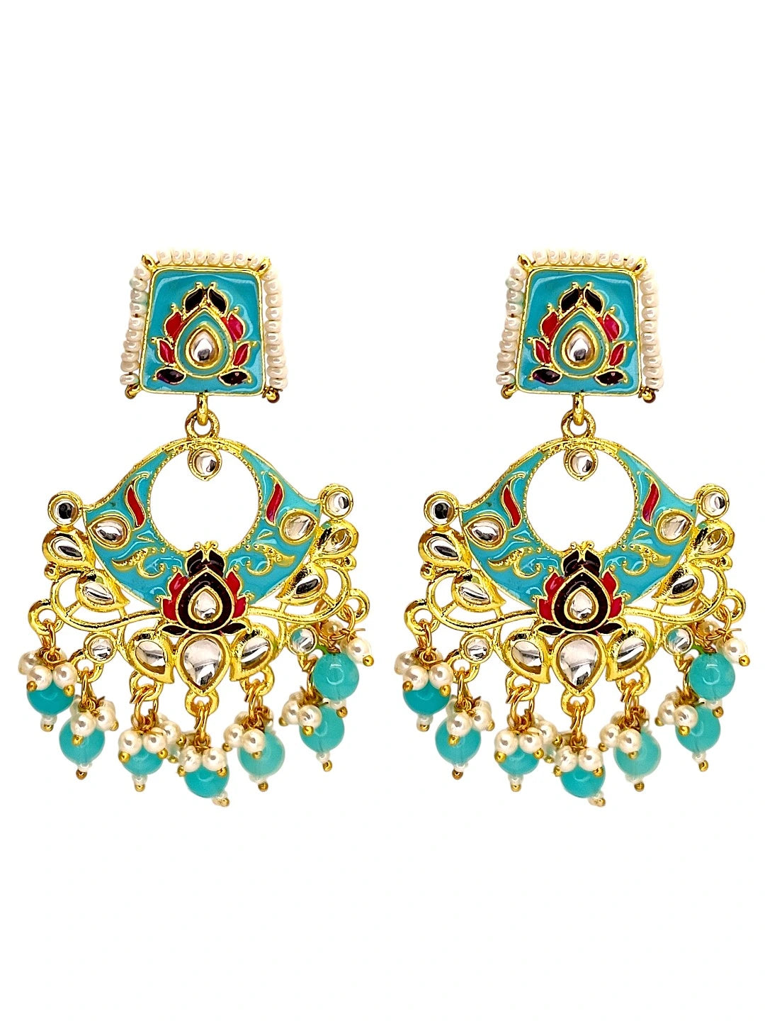 Floral Chandbalis Earrings