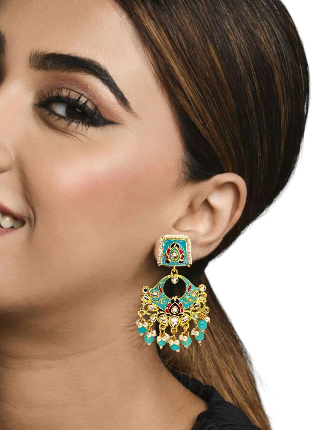 Floral Chandbalis Earrings