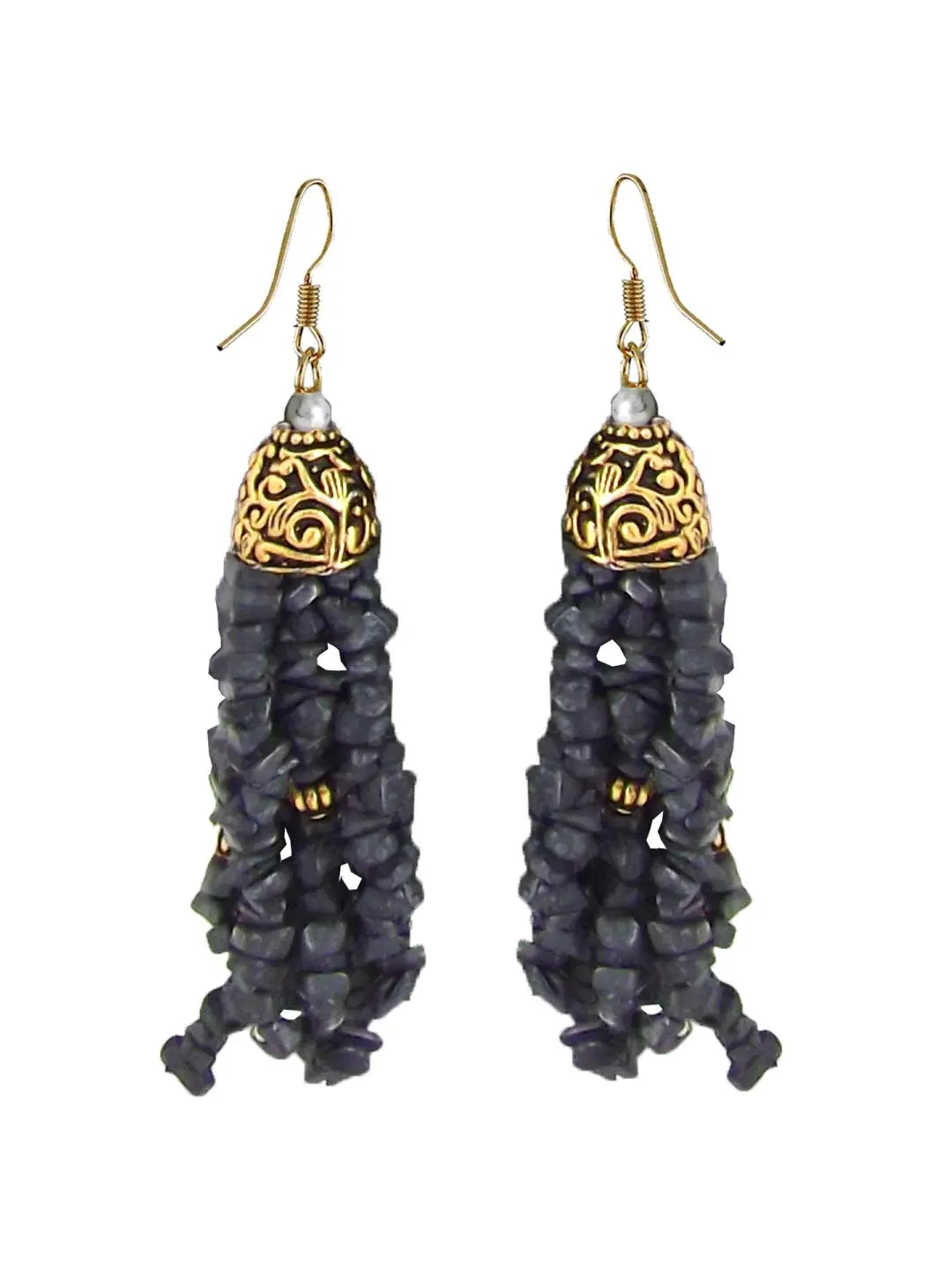 Black Stone Necklace Set