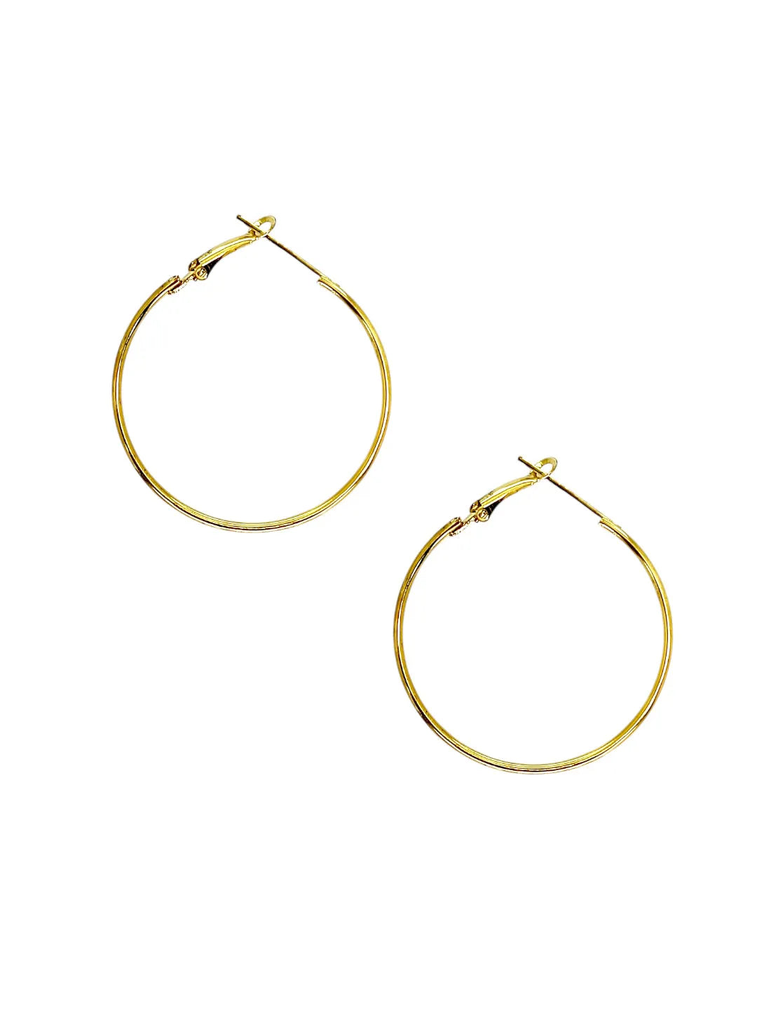 Gold Plated Circle Hoop Earrings