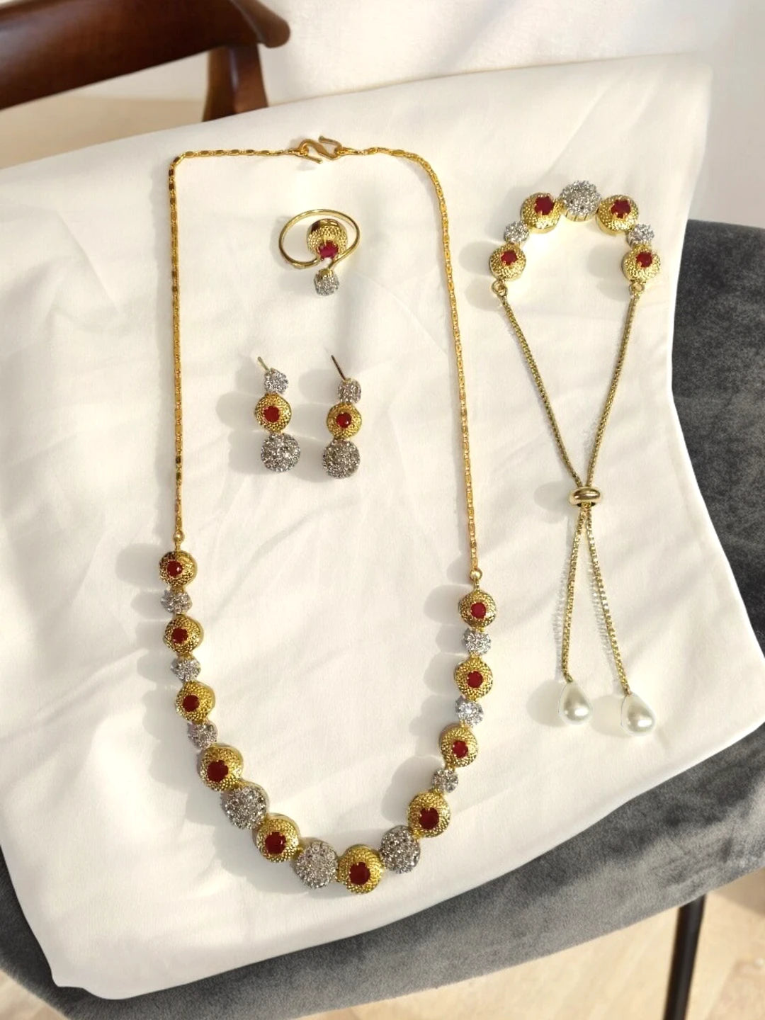 Ruby Radiance Jewellery Set