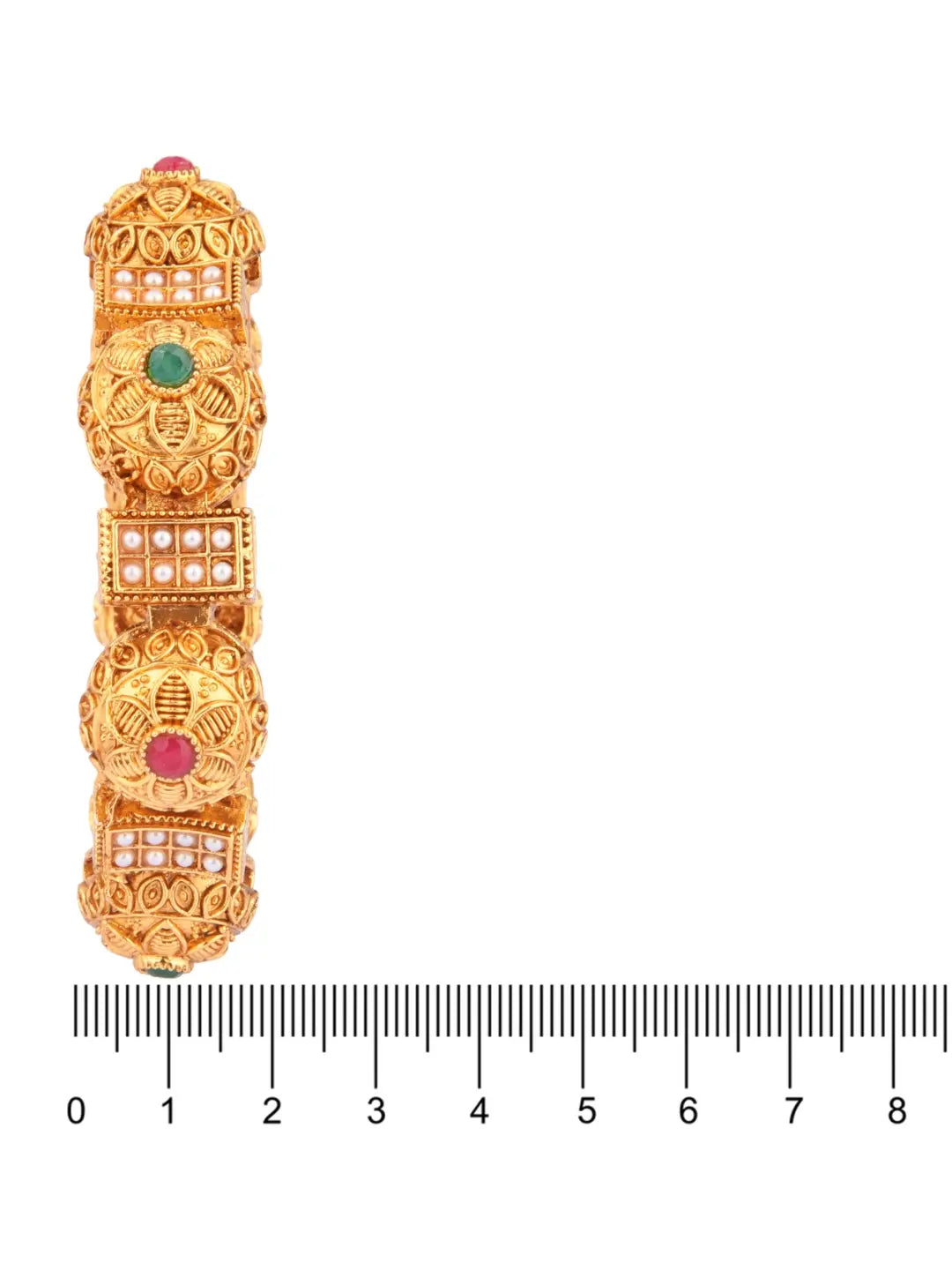 Pearl & Polki Kada Set