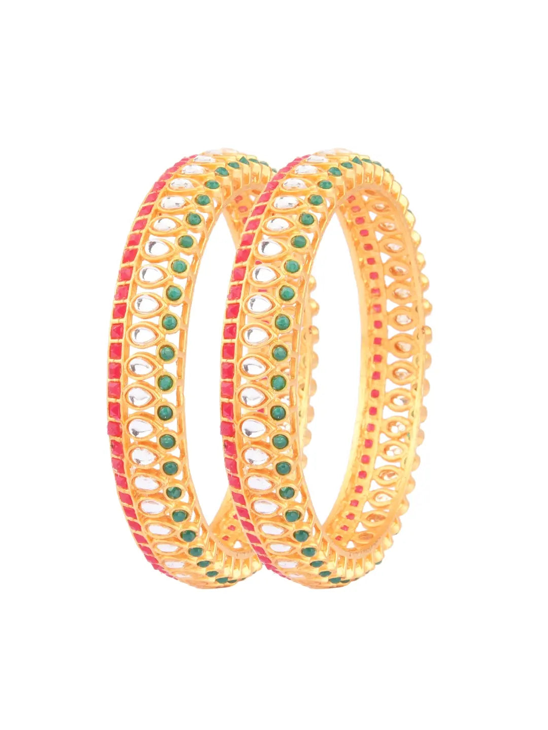 Kundan & Polki Bangles Set