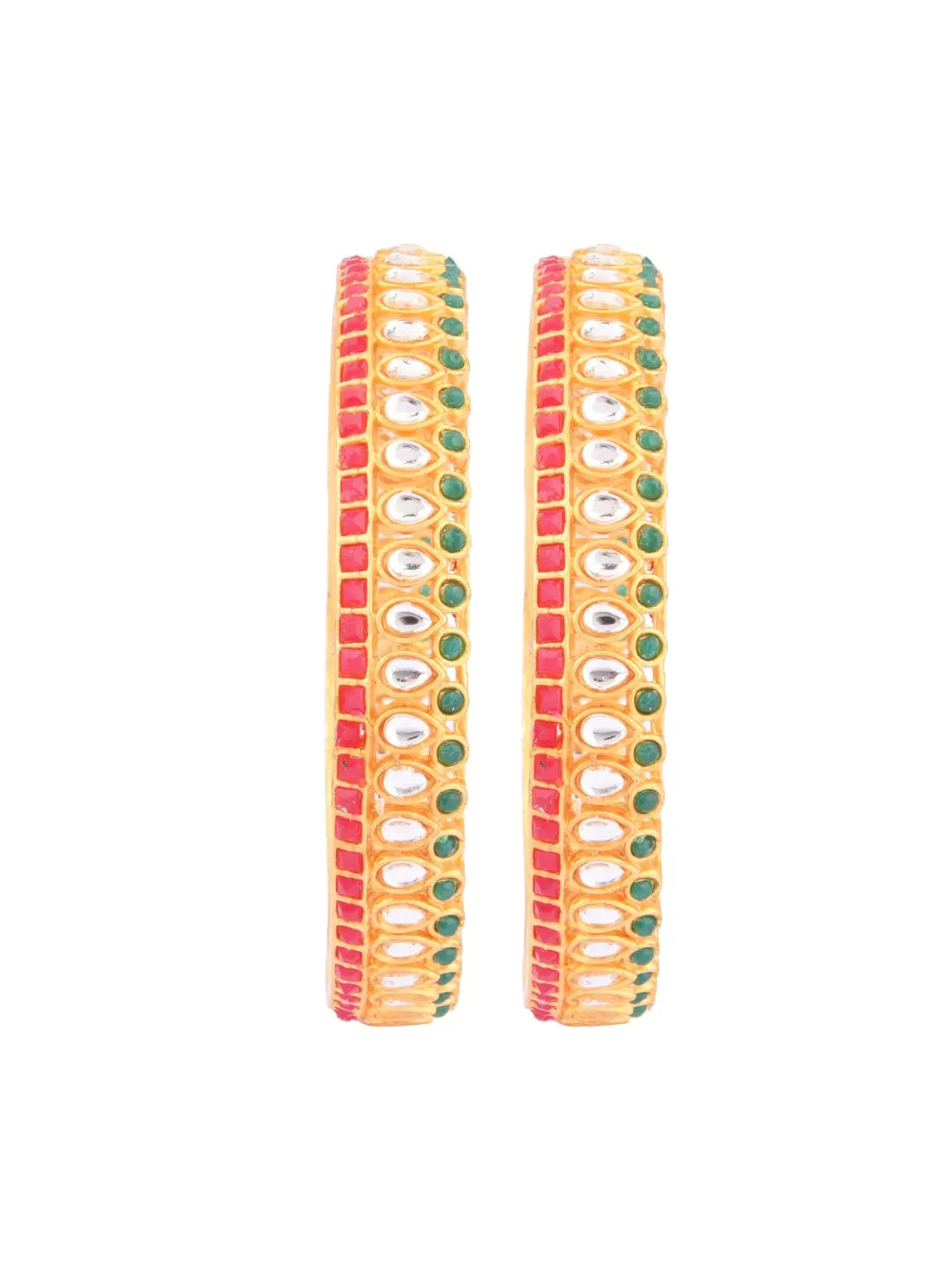 Kundan & Polki Bangles Set