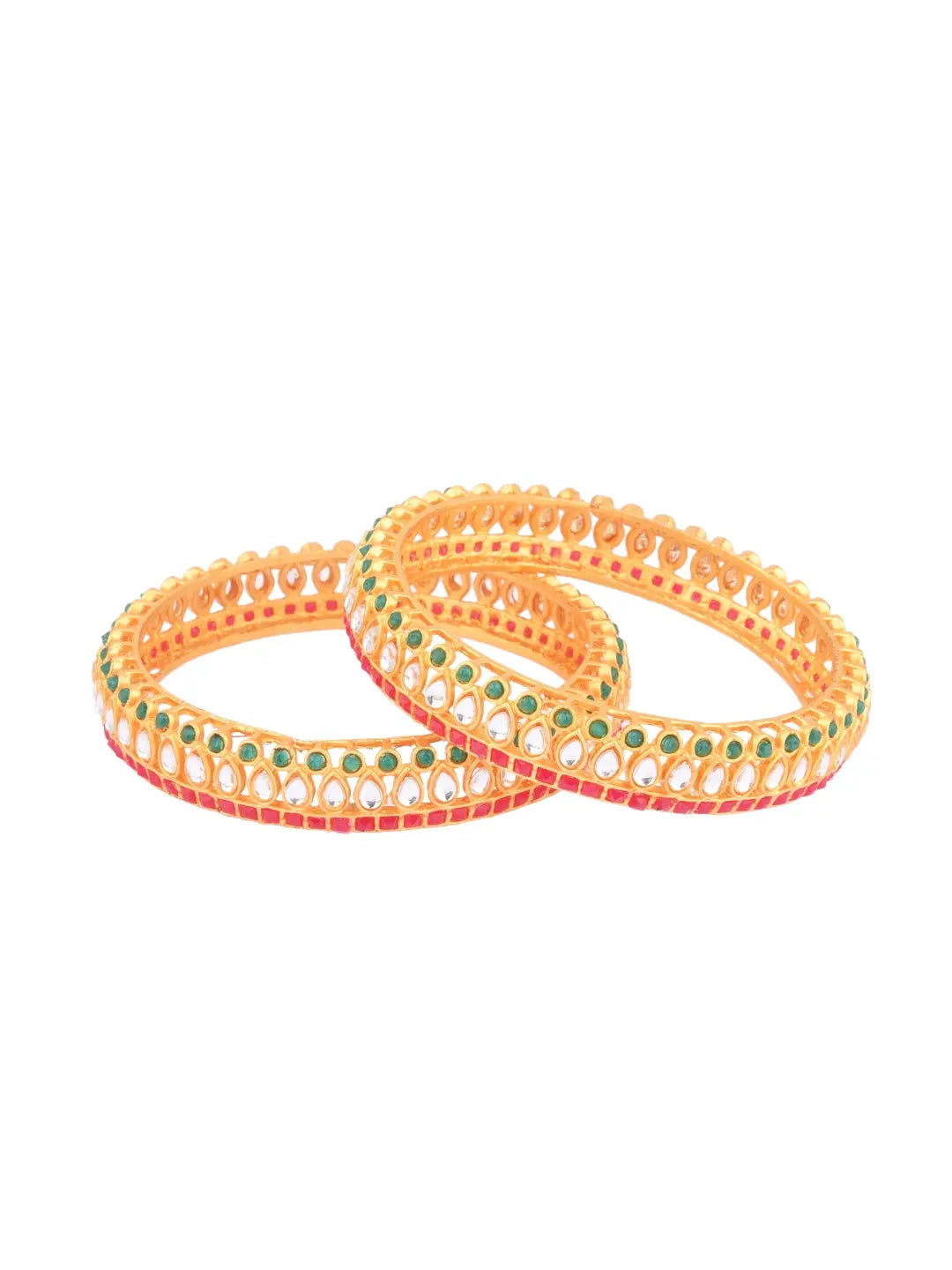 Kundan & Polki Bangles Set