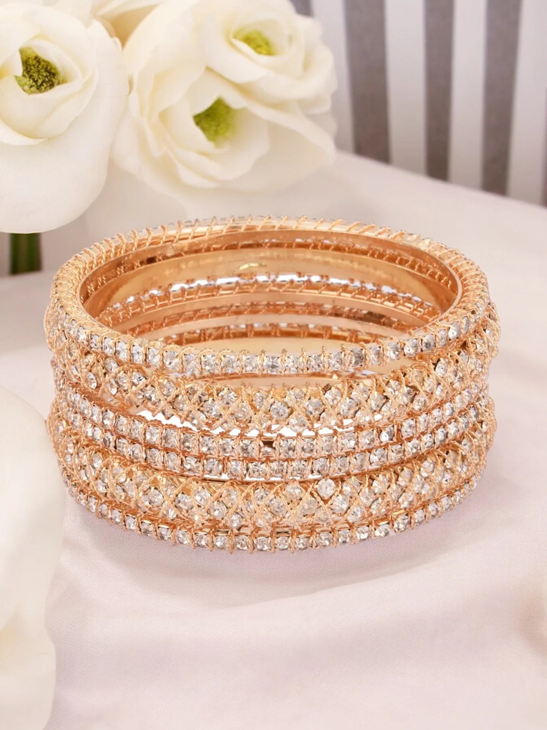 CZ Stones Dazzling Bangles