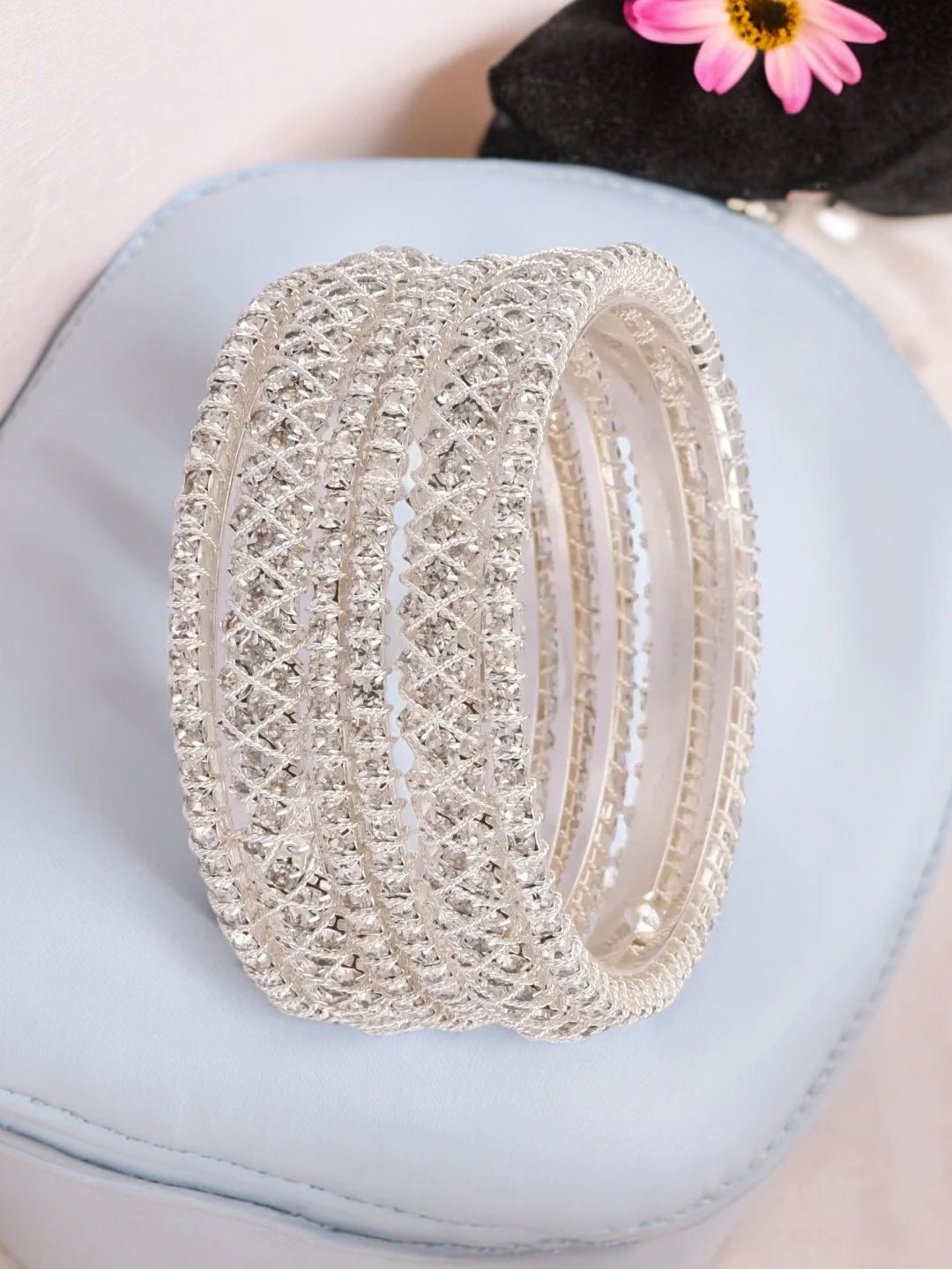 CZ Stones Dazzling Bangles