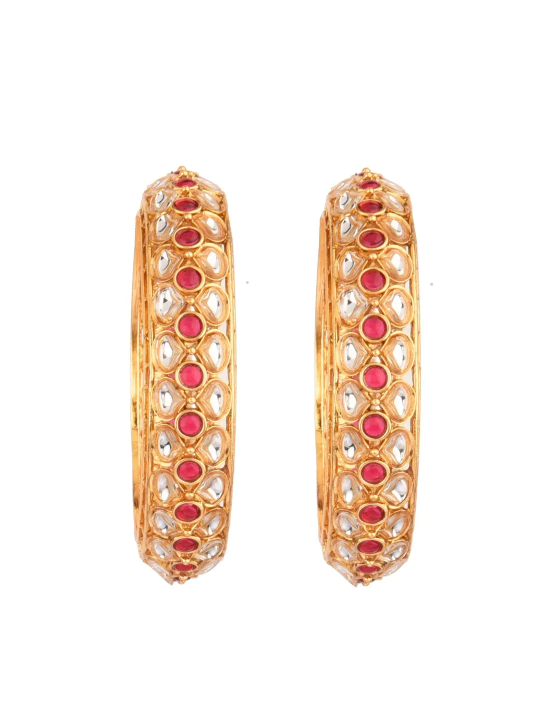Gold Plated Ruby Bangles