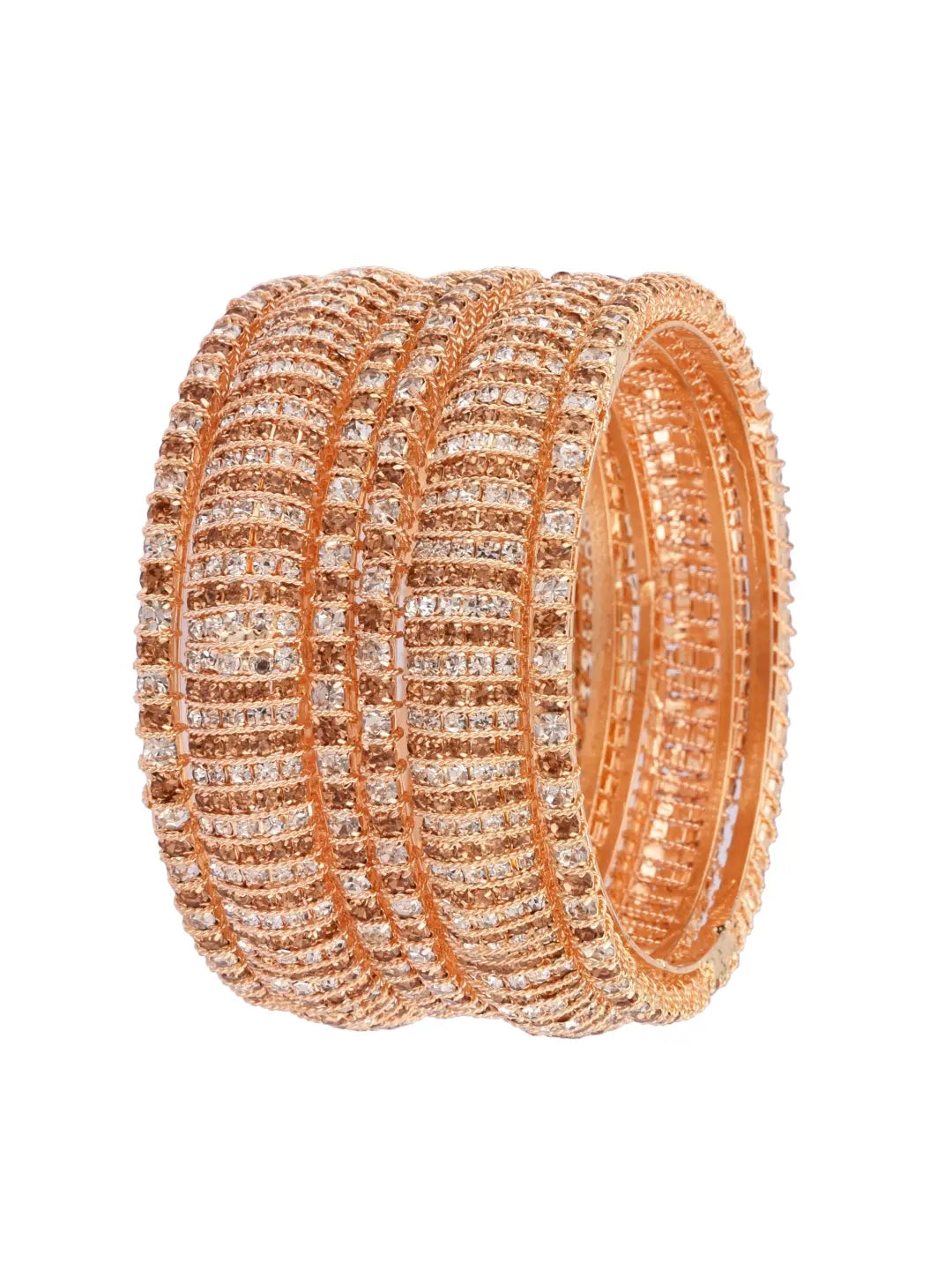 Cz Stones Bangle Chuda Set