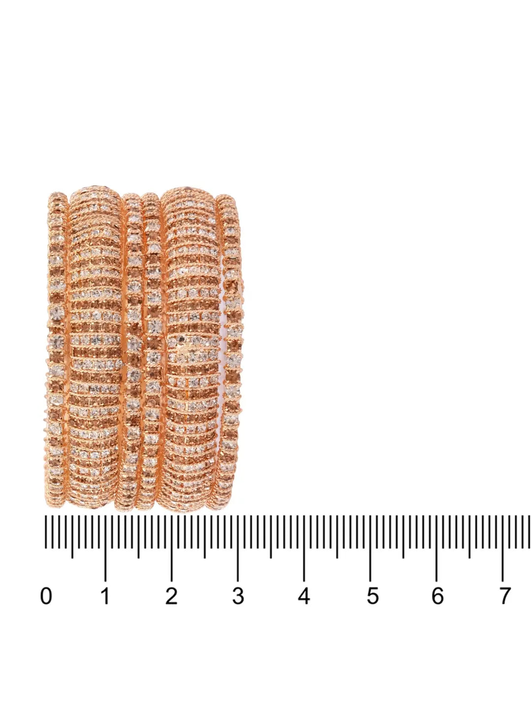 Cz Stones Bangle Chuda Set