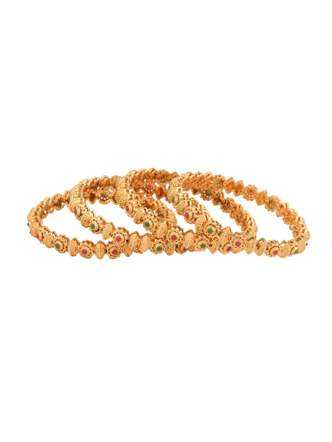 Gold Plated 4 Bangles