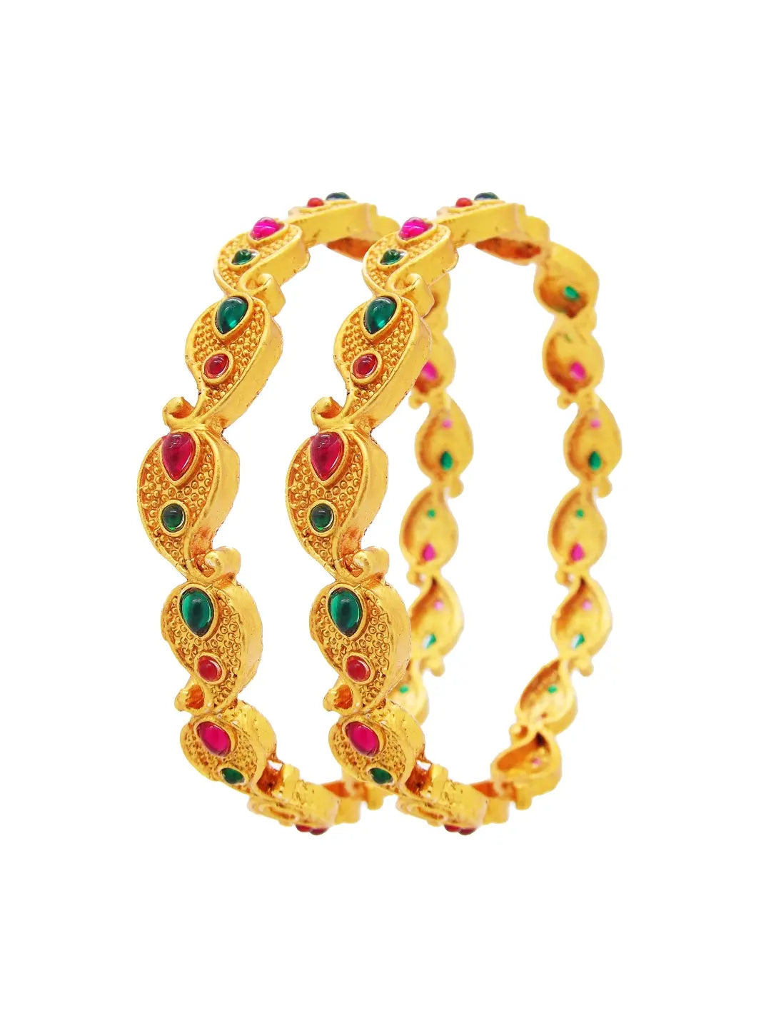 Gold Plated Paisley Bangles