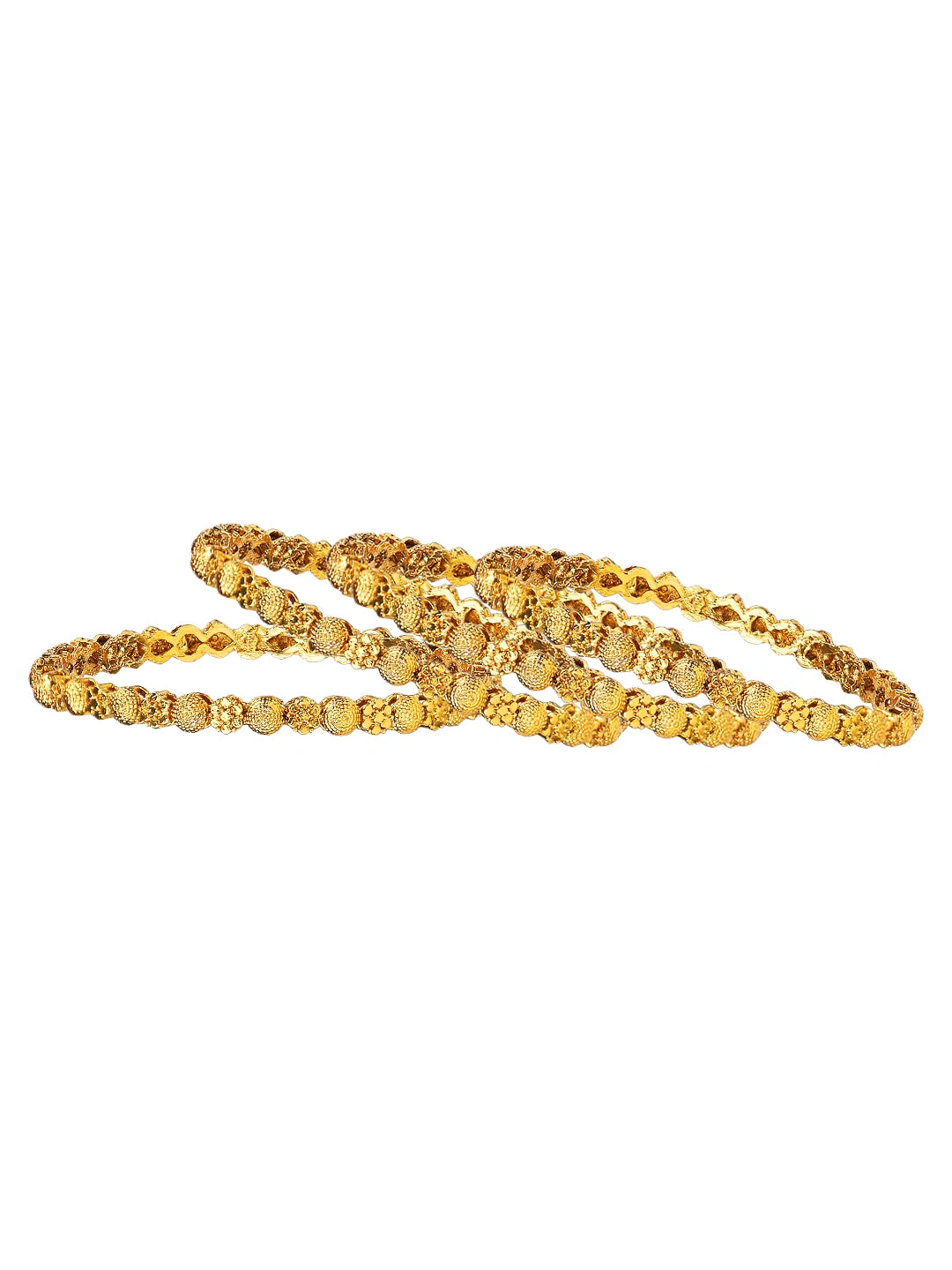 Gold Plated 4Pc Sleek Bangle