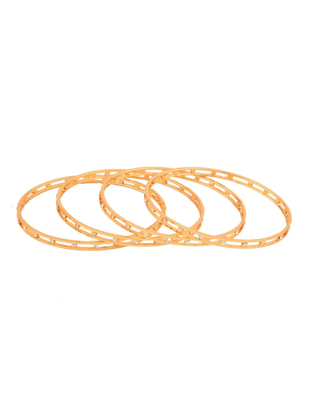 Gold-Plated AD Diamond Bangles