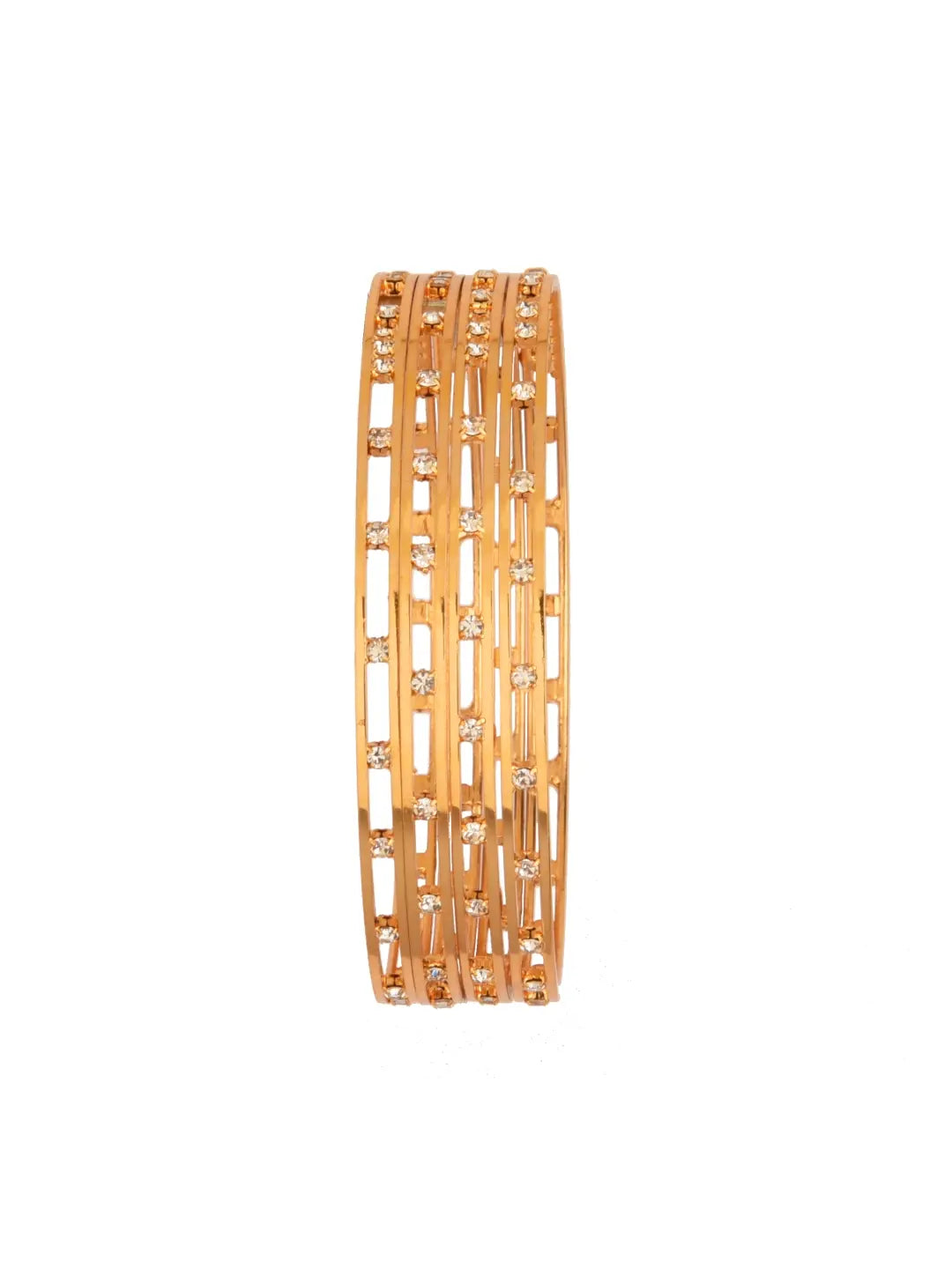 Gold-Plated AD Diamond Bangles