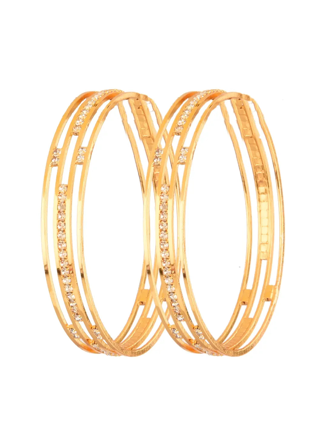 Gold Plated AD Bangles