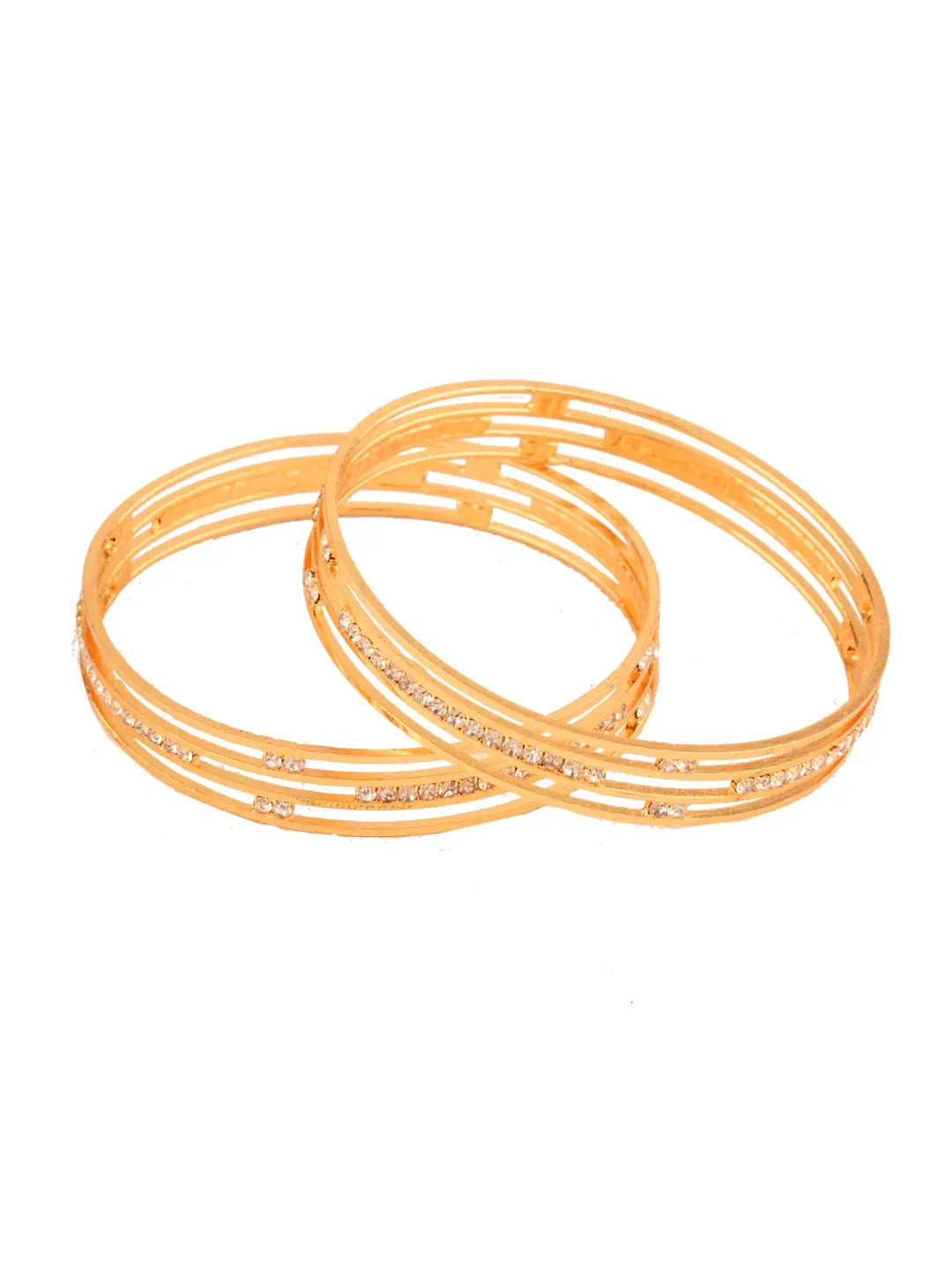Gold Plated AD Bangles
