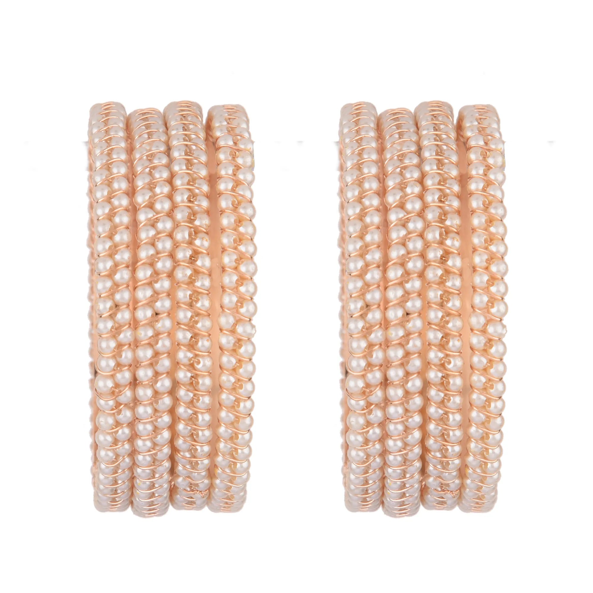 Set Of 4 Bead Studded Bangle