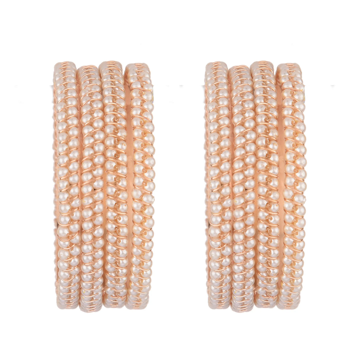 Set Of 4 Bead Studded Bangle