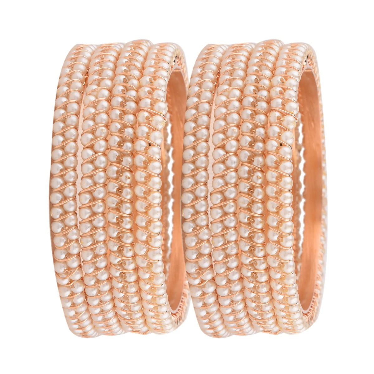 Set Of 4 Bead Studded Bangle