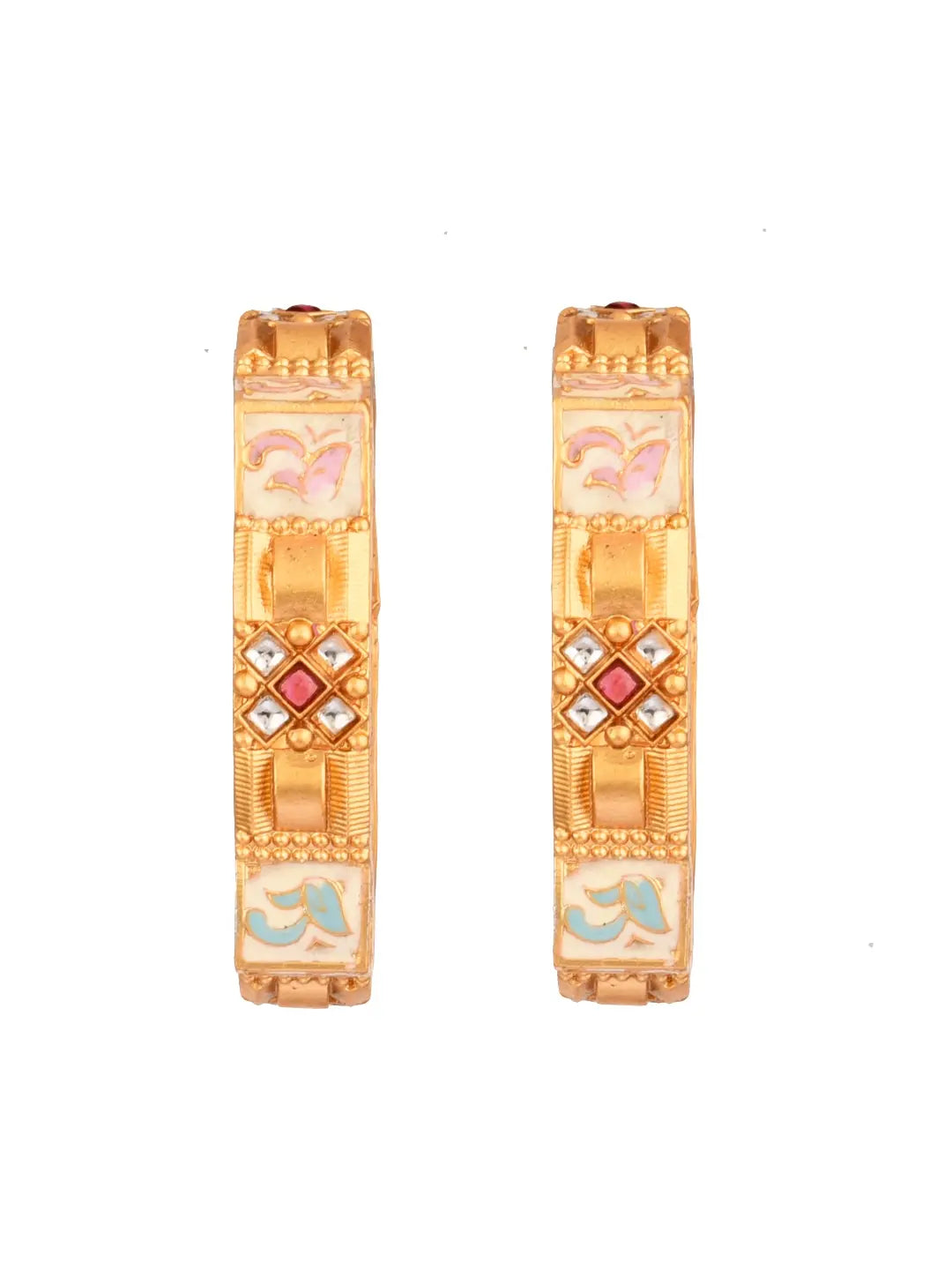 Meenakari Square Bangles