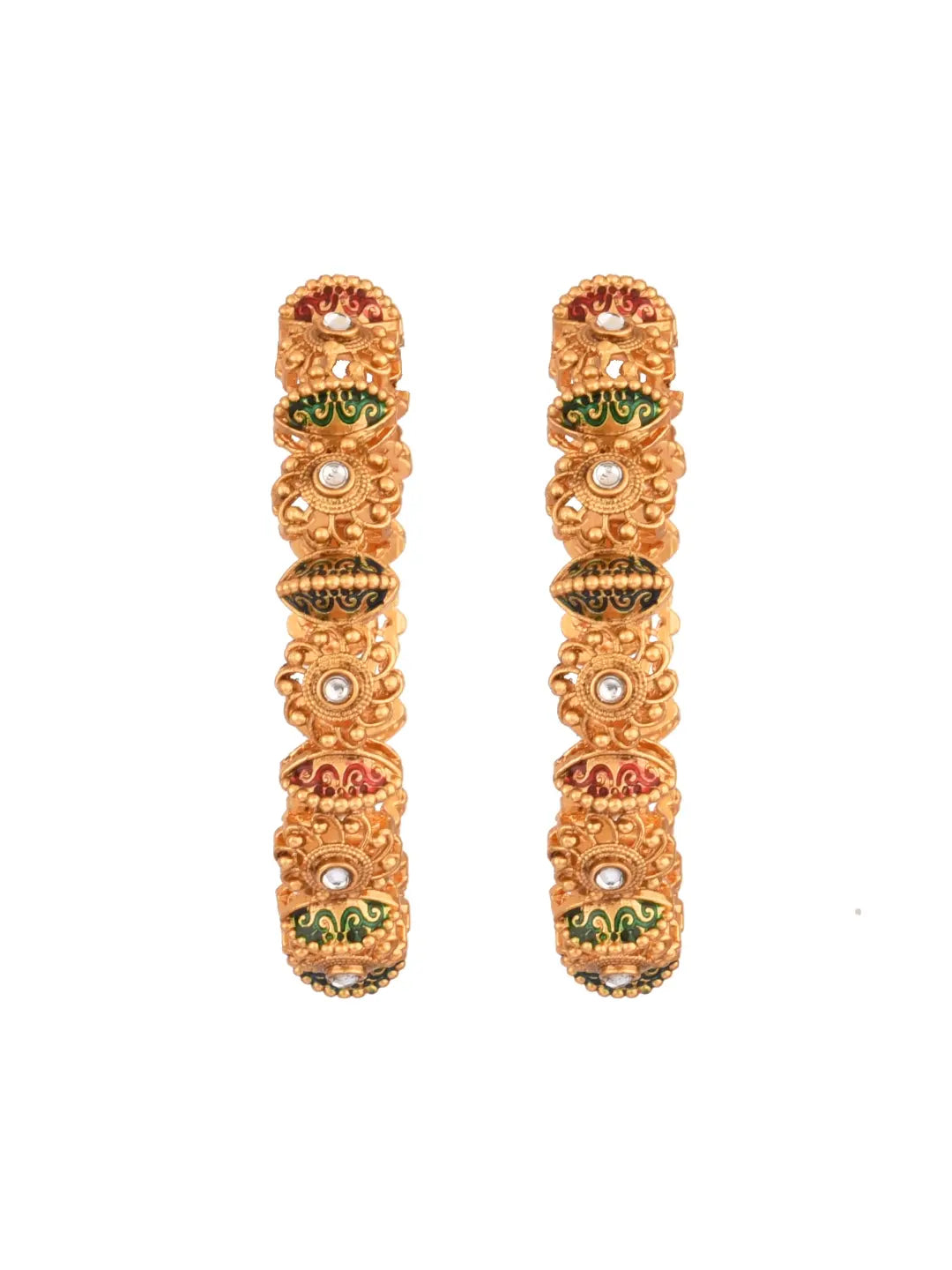 Gold Plated Meenakari Bangles
