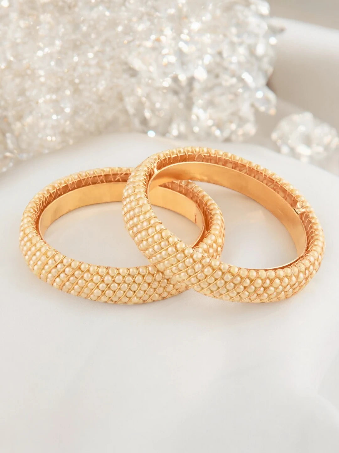 Off-White Kada Bangles Set of 2