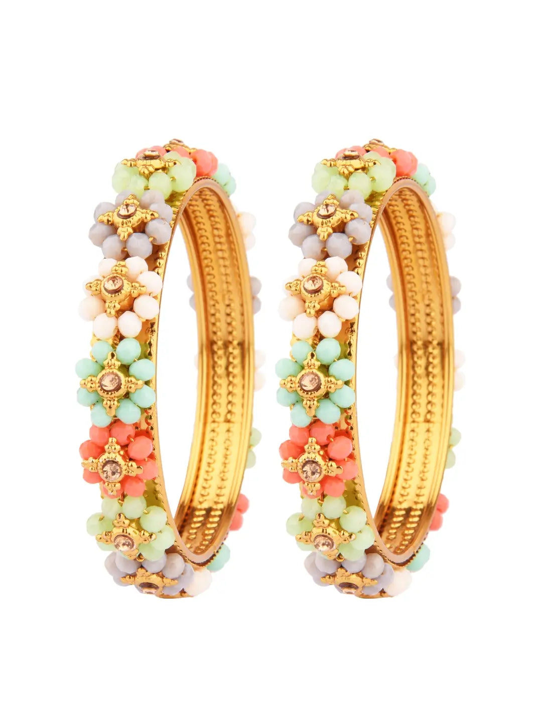 Pastel Beads Bangle Set