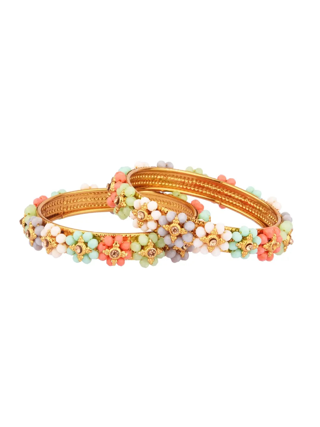 Pastel Beads Bangle Set