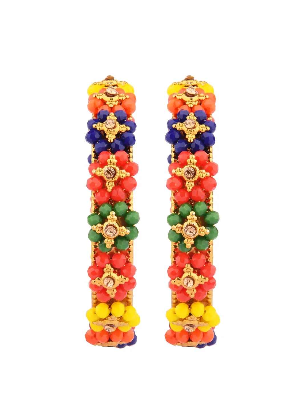 Vibrant Beads Bangle Set