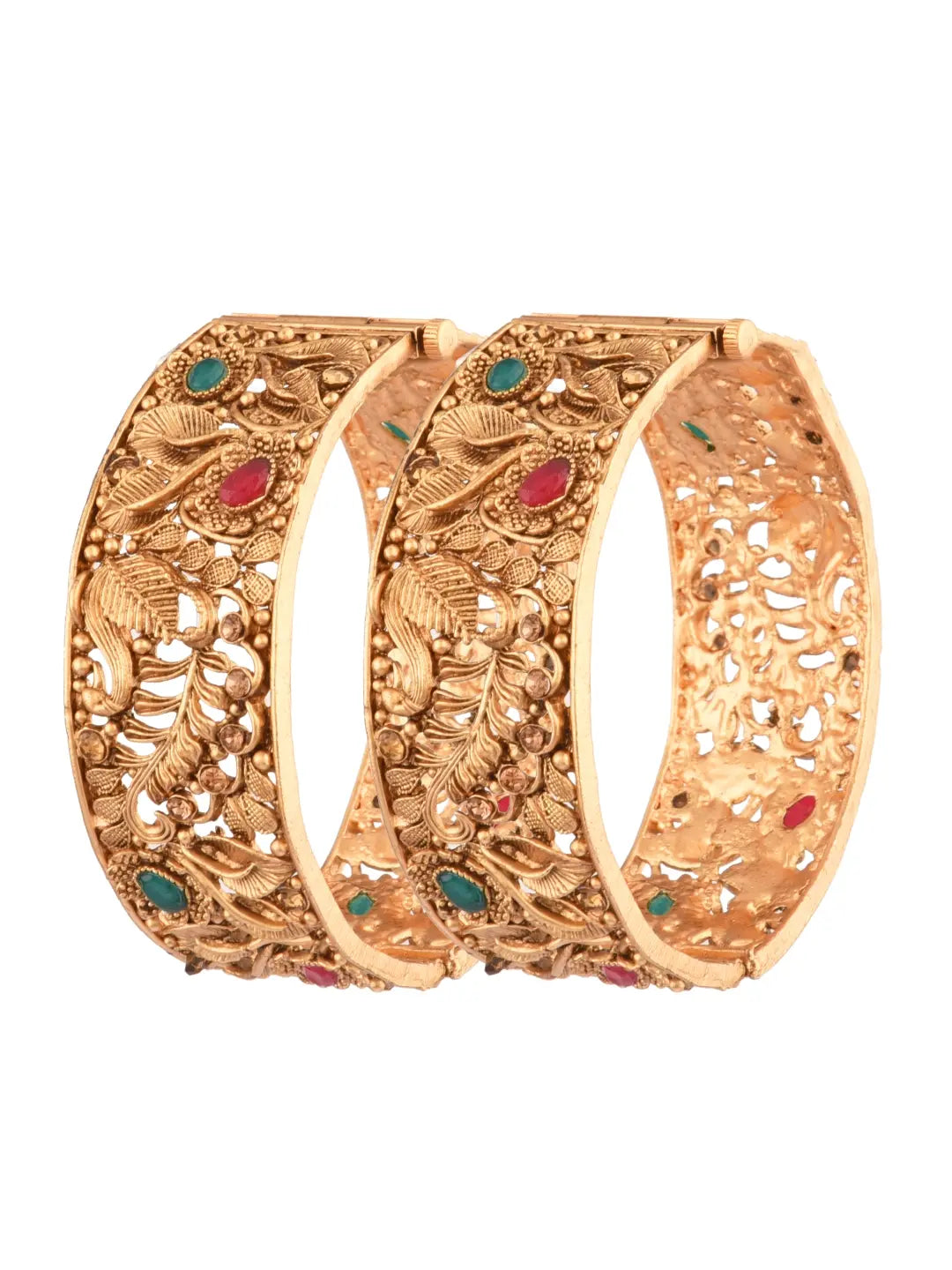Gold Plated Kada Bangles