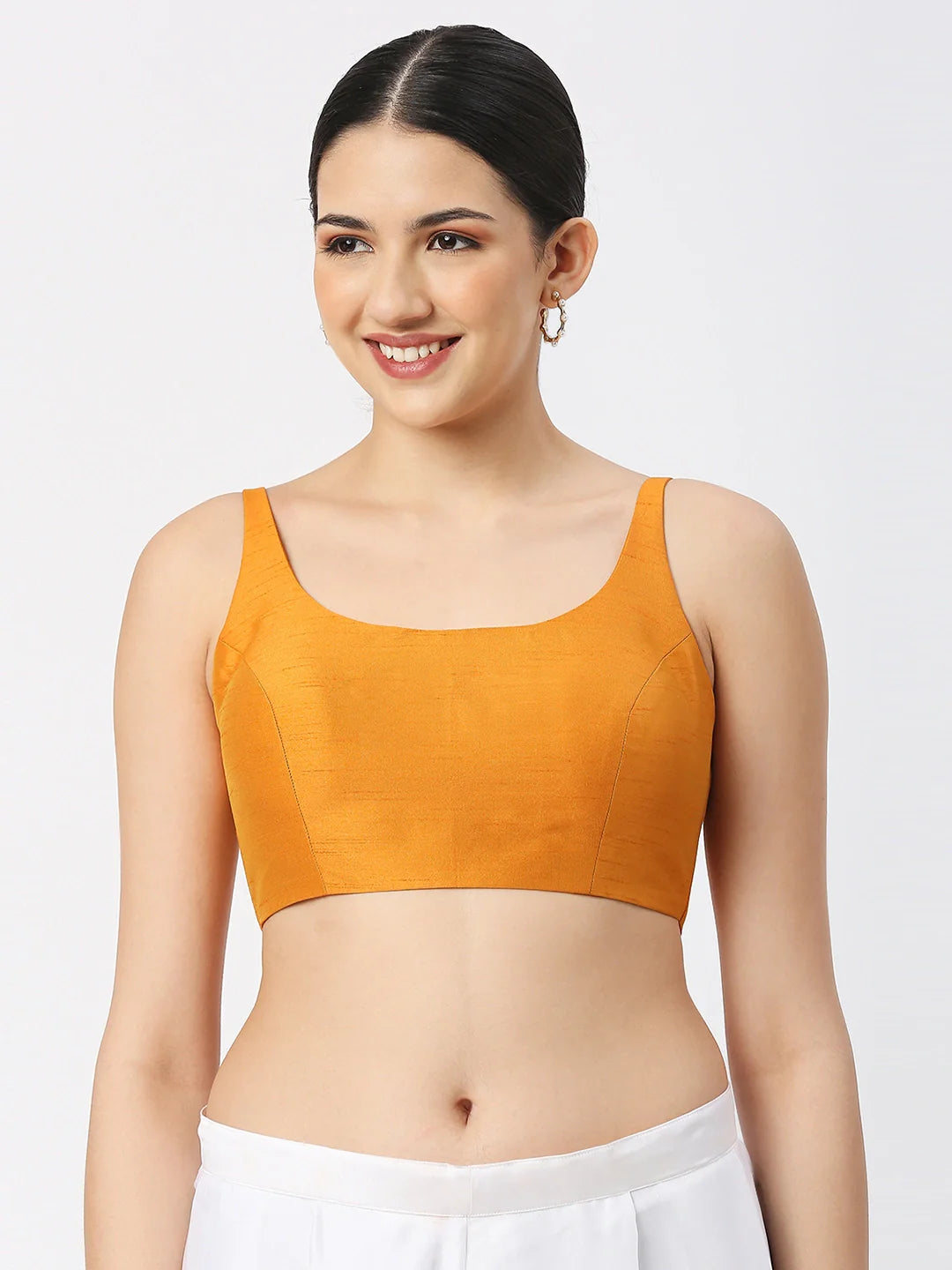 Mustard Yellow Silk Blouse