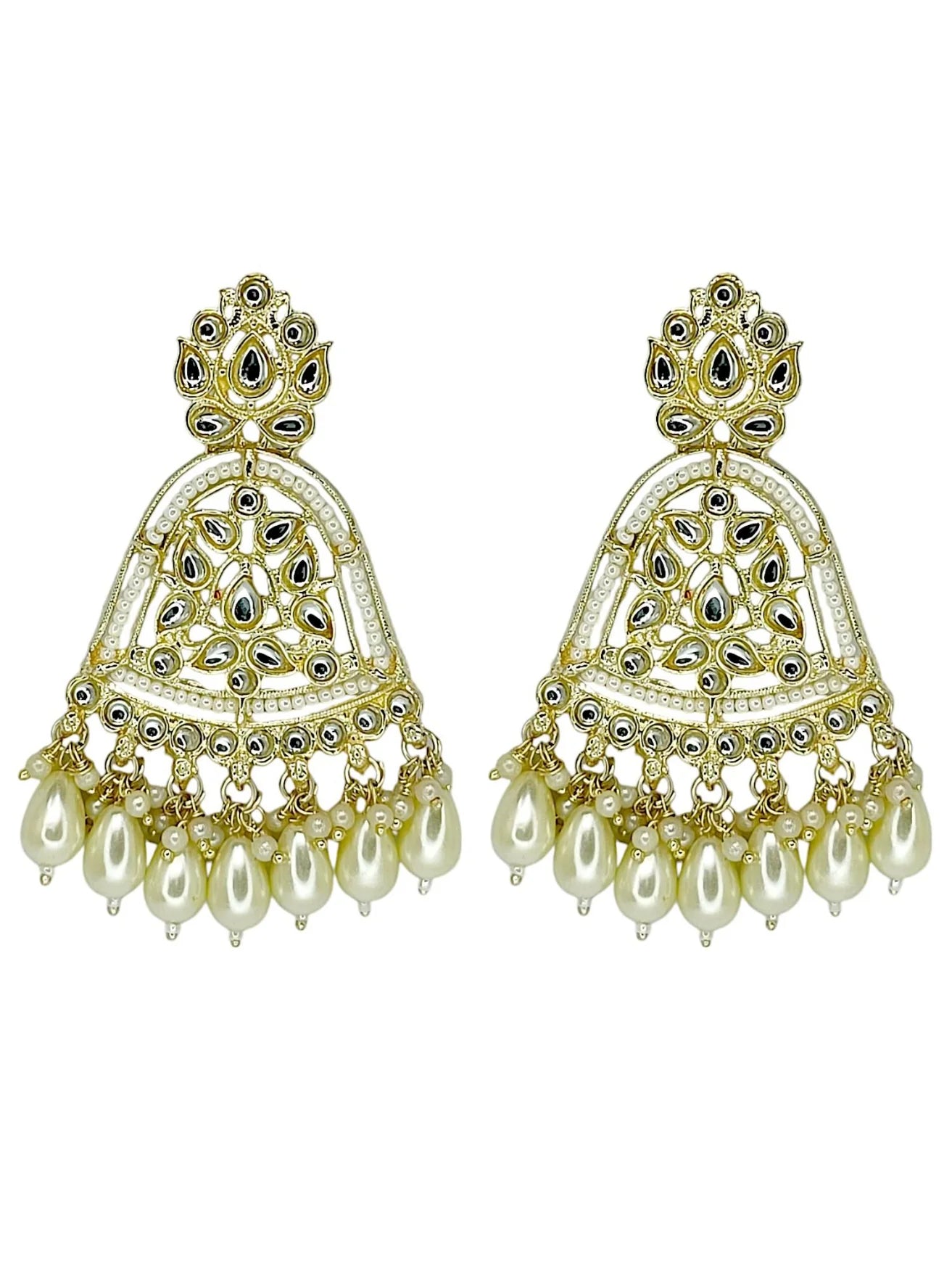 Gold Plated Kundan Earrings