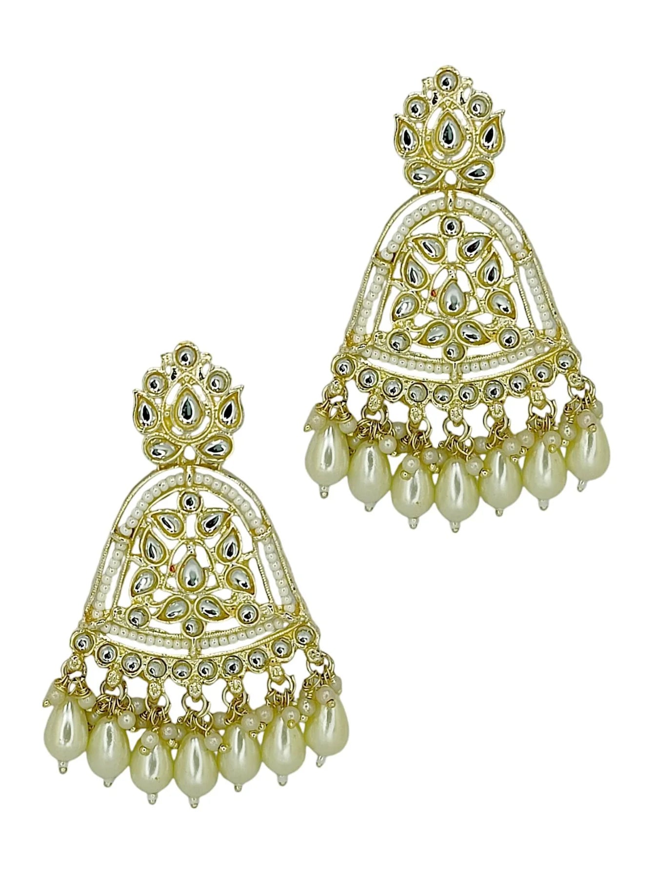 Gold Plated Kundan Earrings