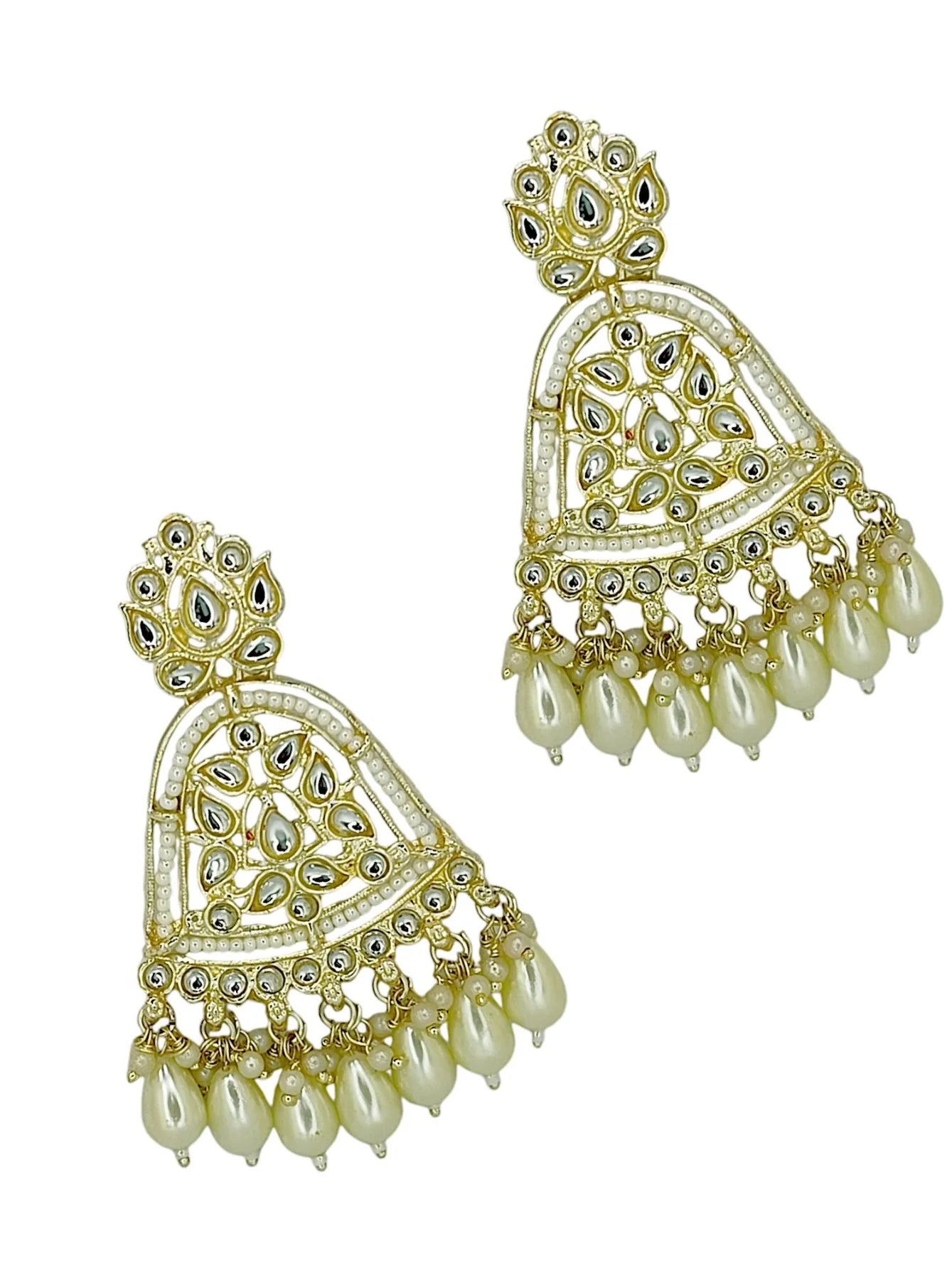 Gold Plated Kundan Earrings