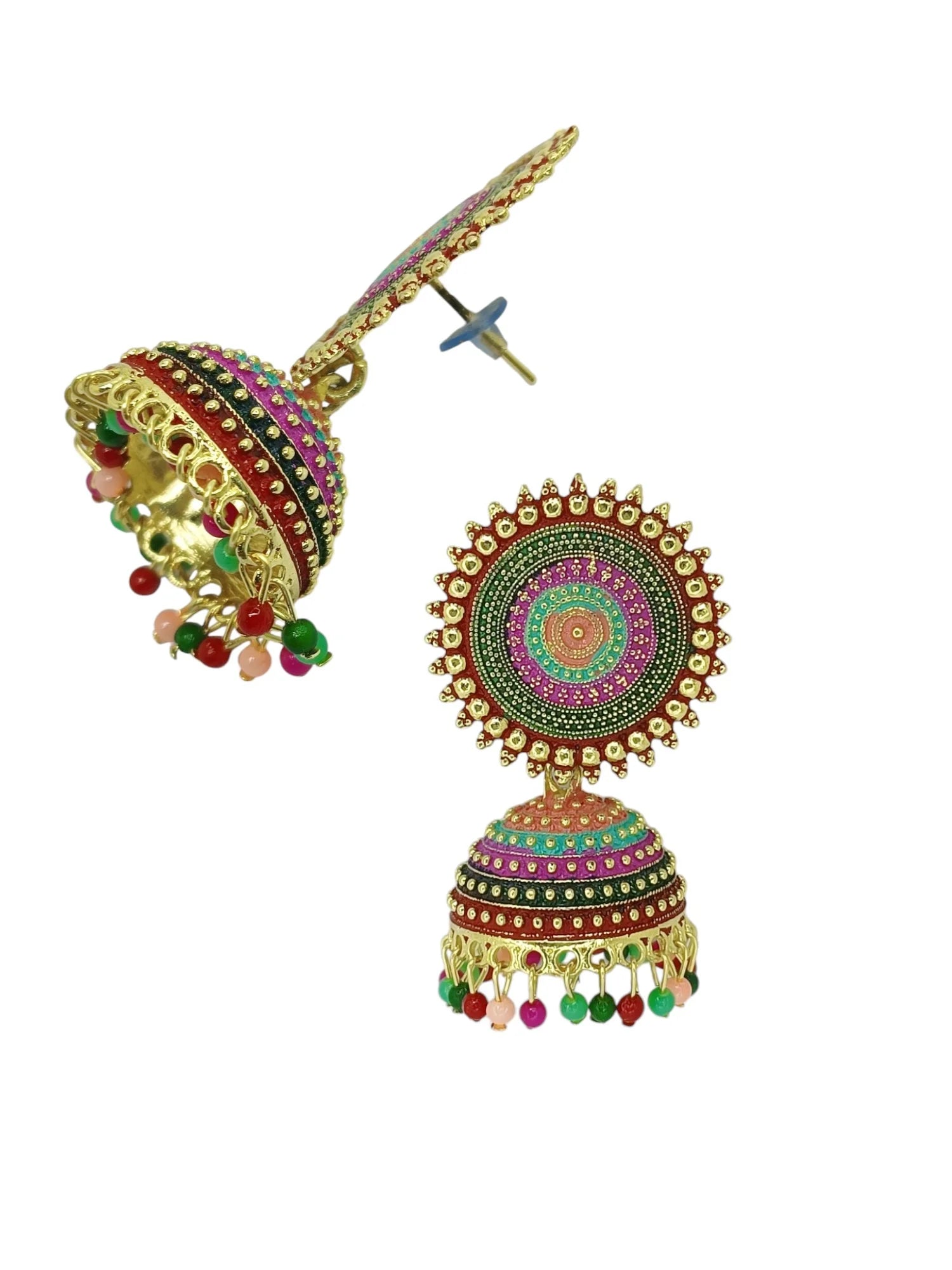 Multicolor Jhumka Earrings