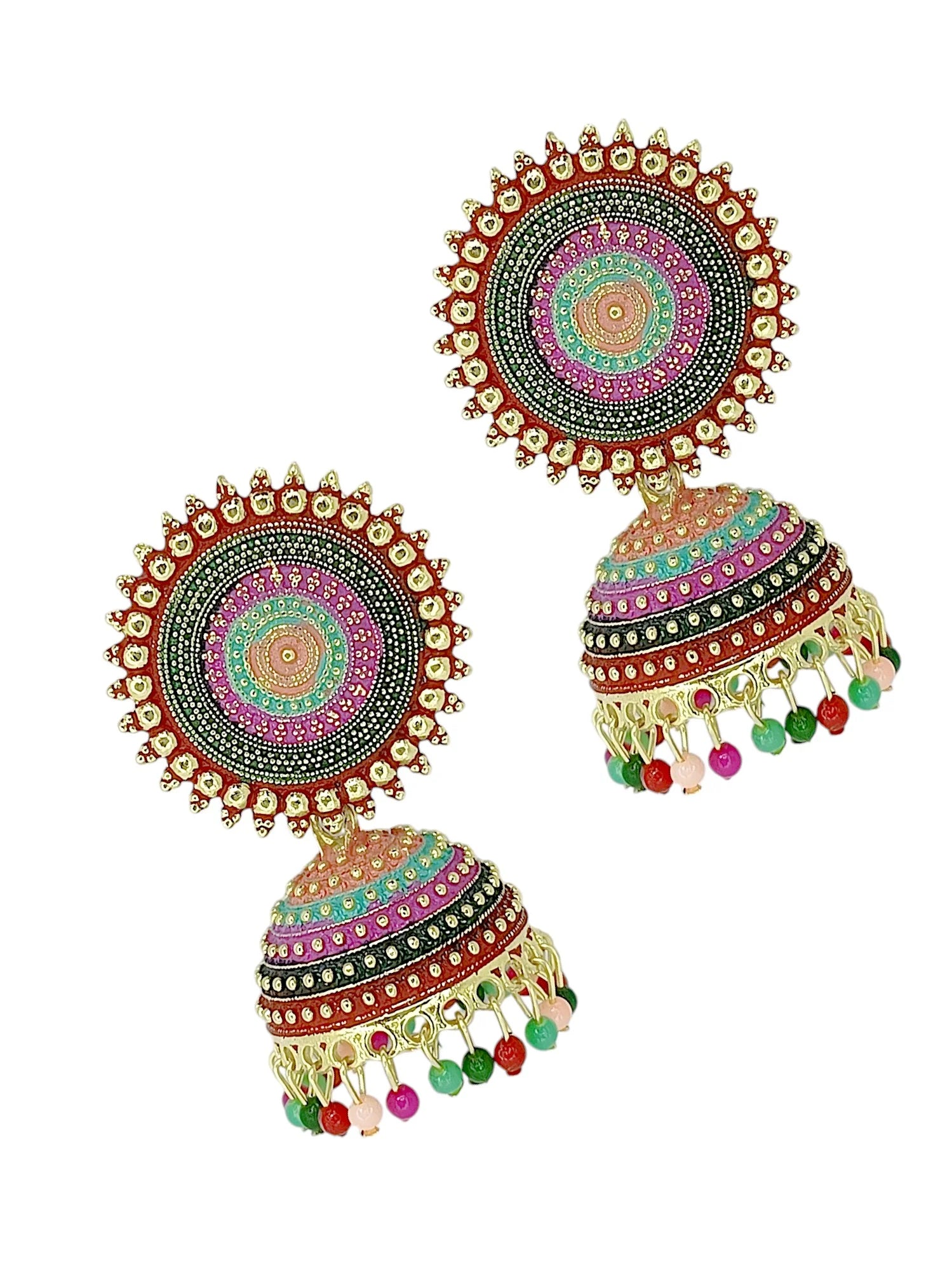 Multicolor Jhumka Earrings