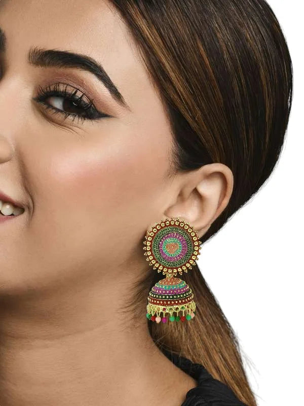 Multicolor Jhumka Earrings