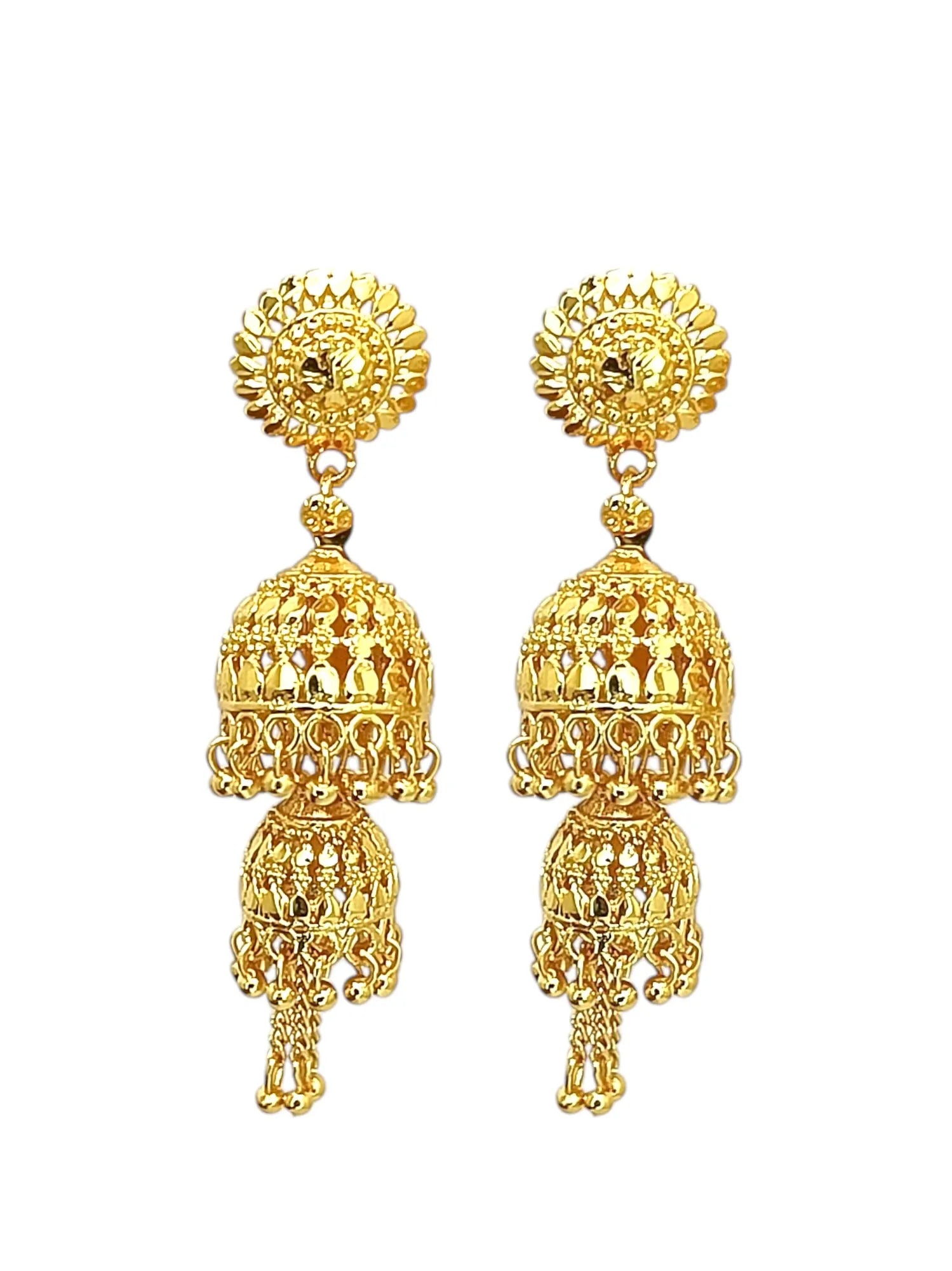 Gold Plated 2 tier Jhumka