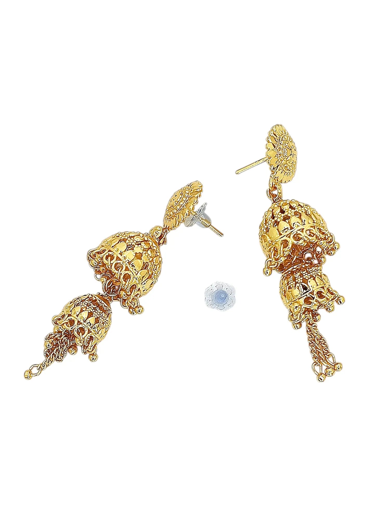 Gold Plated 2 tier Jhumka