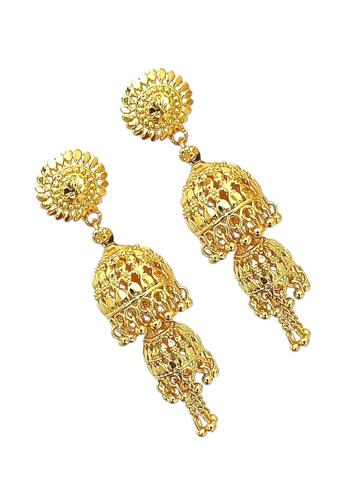 Gold Plated 2 tier Jhumka