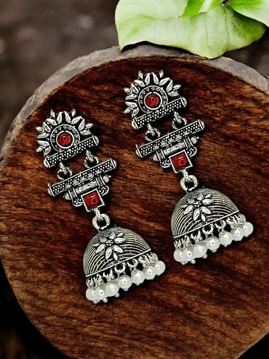 Geometric Jhumkas Earrings