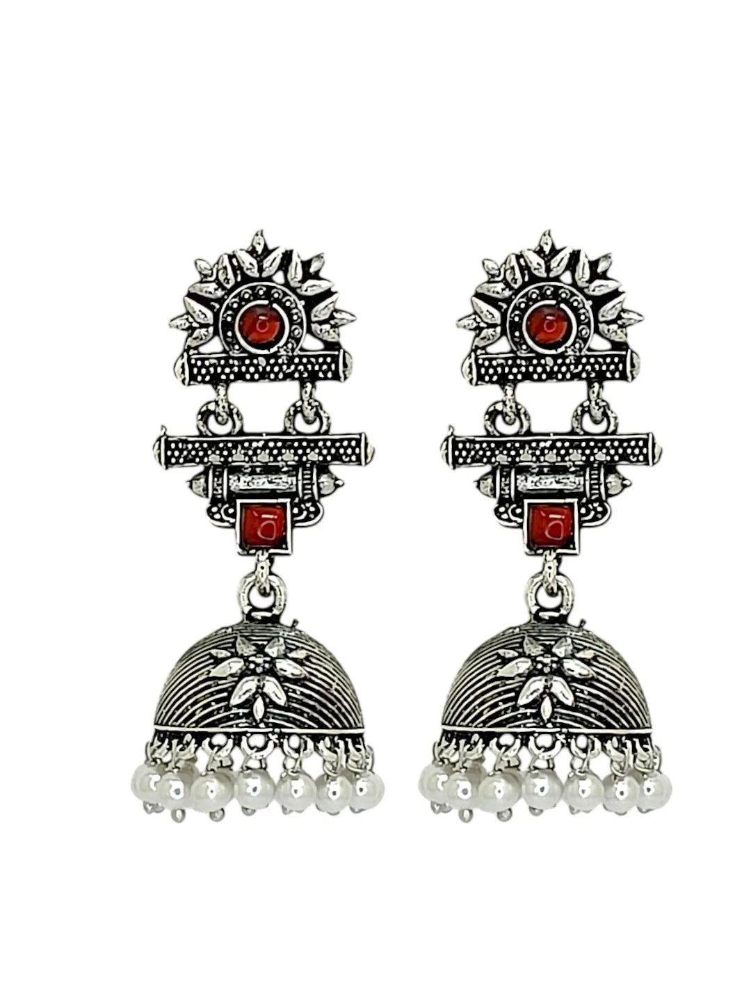 Geometric Jhumkas Earrings